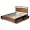 Baxton Studio Saffron ModernWalnut Brown Finished Wood Full Size 4-Drawer Platform Storage Bed 196-11504-11507-ZORO - alternate 10